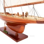 Y025F Enterprise Medium L60 (Fully Assembled) Y025 Enterprises Sm Sailboat Model America Cup L05.jpg